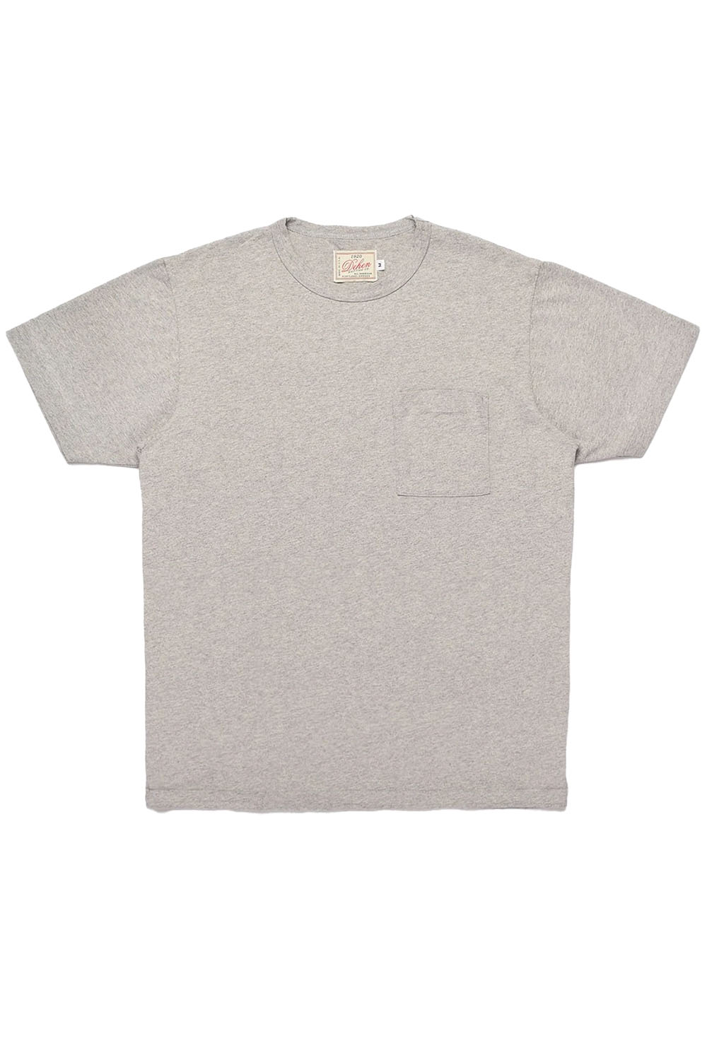 Dehen - Heavy Duty Pocket Tee - Heather Grey - Flatlay